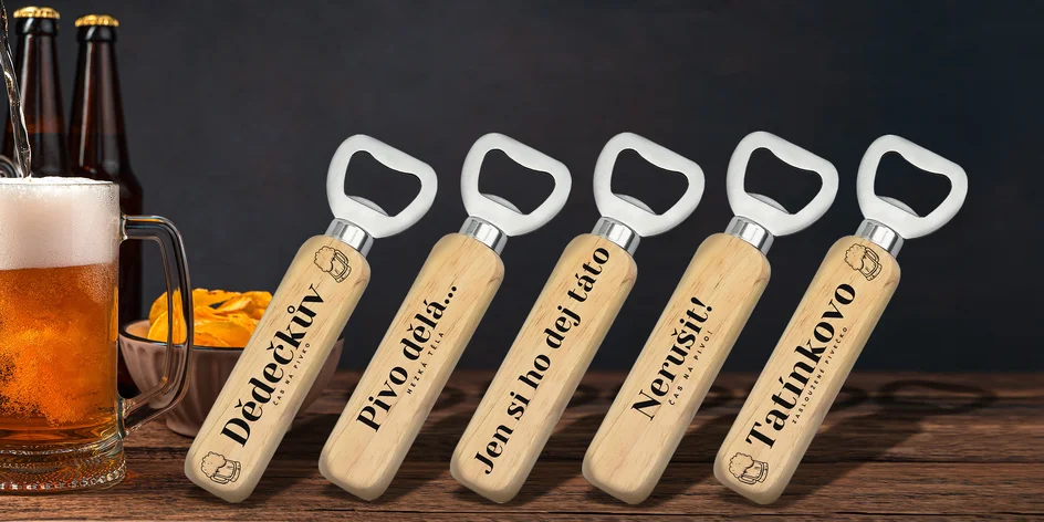 Vtipné otvíráky na pivo v dárkovém balení