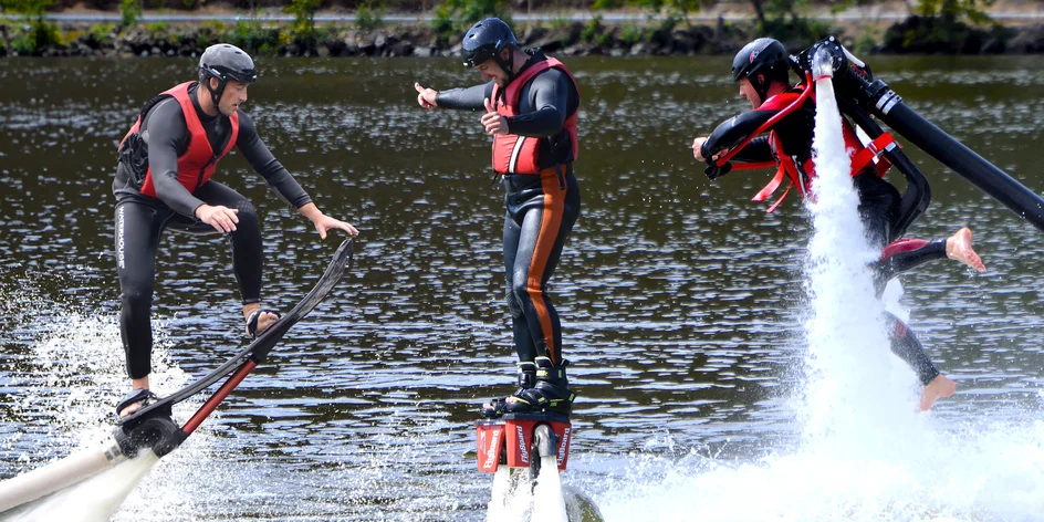 Flyboard, Jetpack i Hoverboard dle výběru pro 1–2 os.