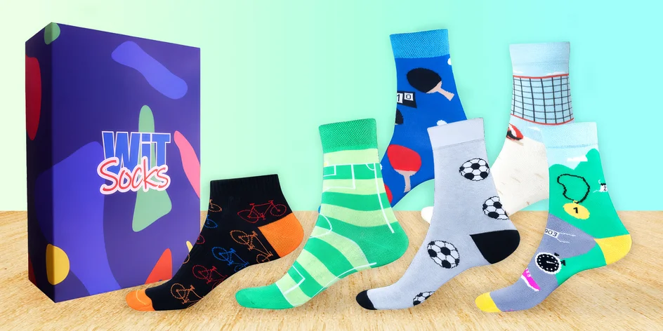 Dárkové sety ponožek se sportovními motivy
