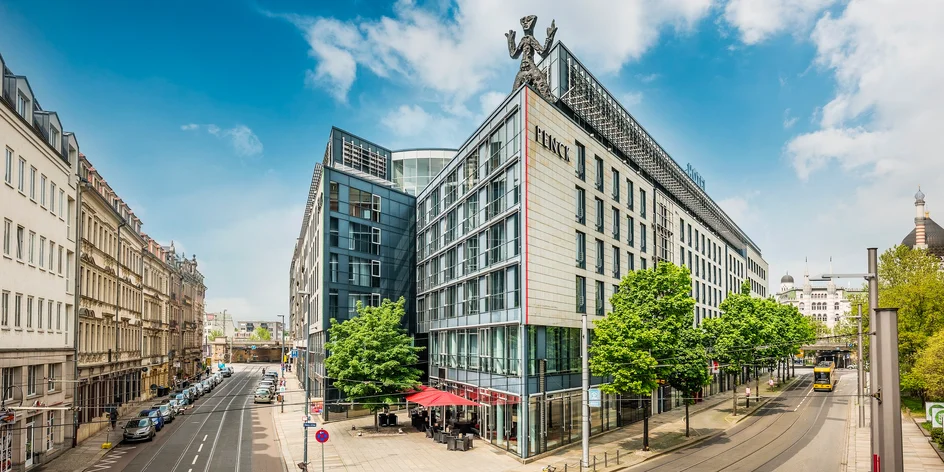 Designový hotel v centru Drážďan se snídaněmi
