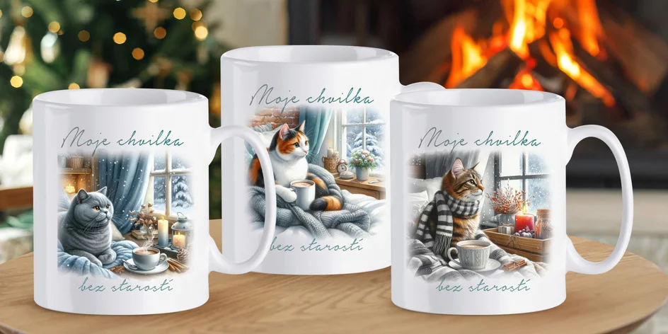 Hrnky pro milovníky koček: britská, mourovatá i mainská