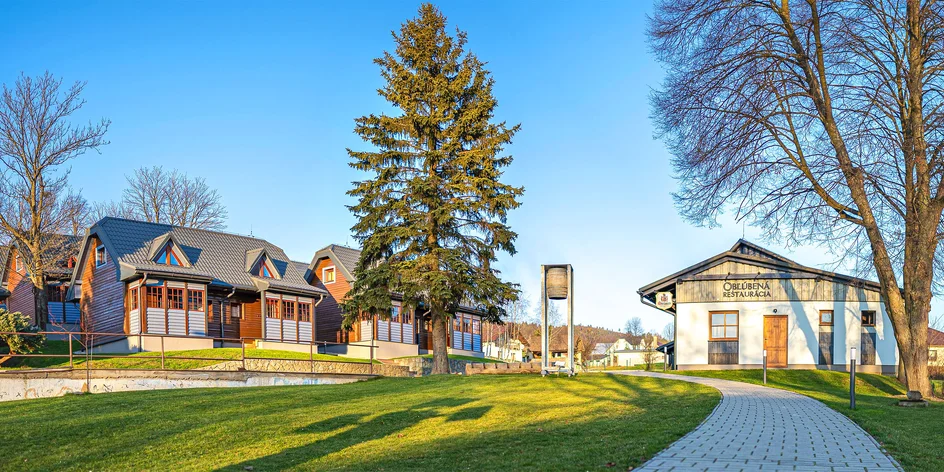 Srubové apartmány u Malé Fatry s jídlem a wellness