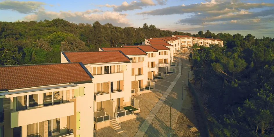 Chorvatský ostrov Krk: moderní apartmány s balkonem