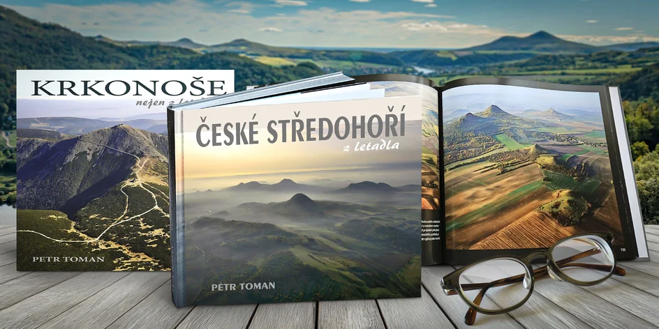 Kniha České středohoří z letadla