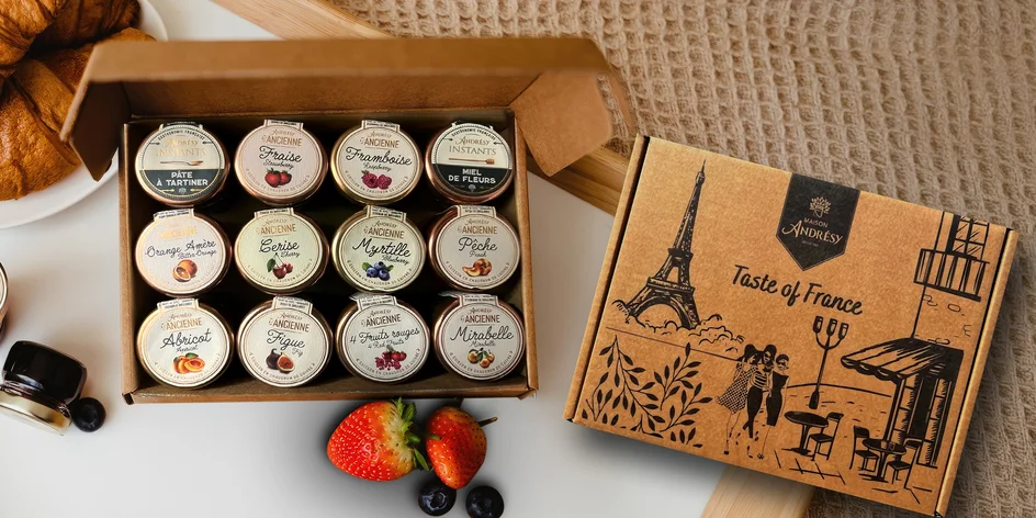 12 francouzských minidžemů v dárkovém balení
