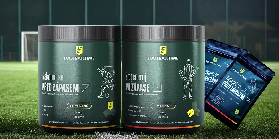 Funkční nápoje FootballTime pro fotbalisty
