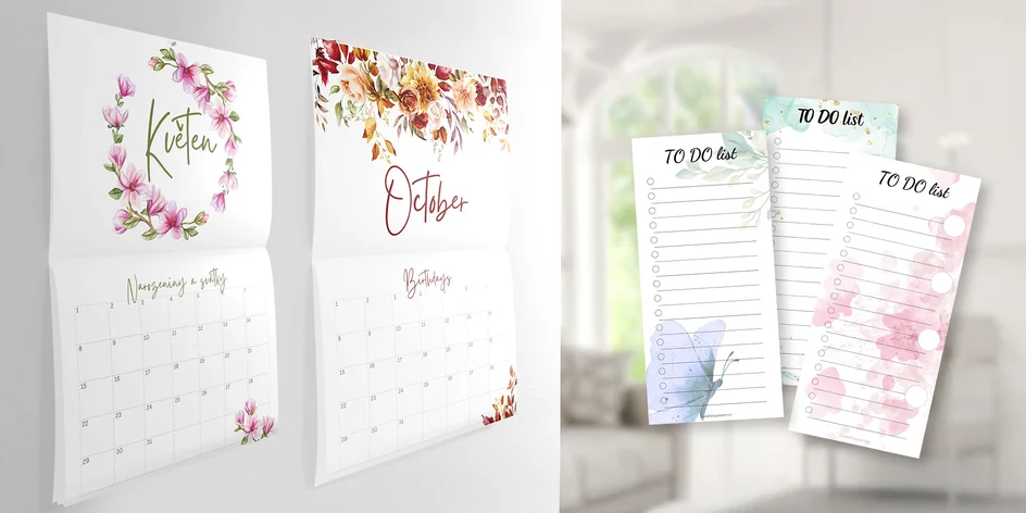 Originální narozeninové kalendáře a trhací to-do bločky