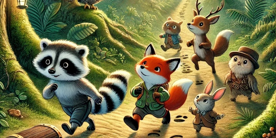 Poklad lesních zvířátek: šifrovací hra na doma i ven