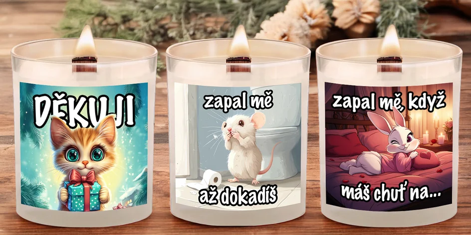 Sójové svíčky pro každou příležitost: praskající knot