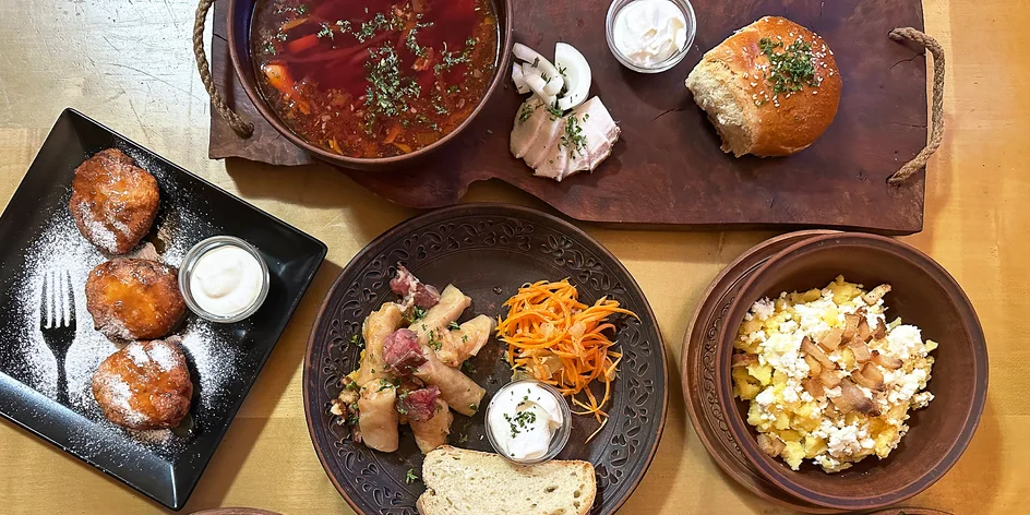 Ukrajinská hostina: 4chodové menu pro 2 osoby