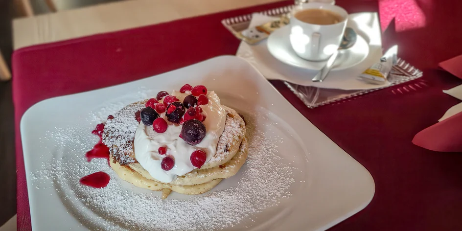 Lívance s horkým nápojem pro 1 nebo 2 osoby