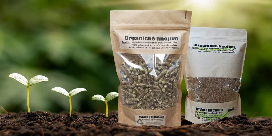 Organická hnojiva: sypká, granulovaná i na pokojovky