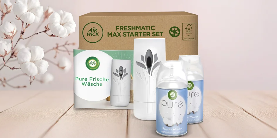 Startovací sada Air Wick Freshmatic s vůní bavlny