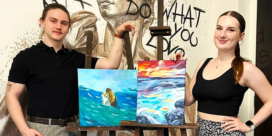 Art rande: workshop malování i s lahví sektu a občerstvením
