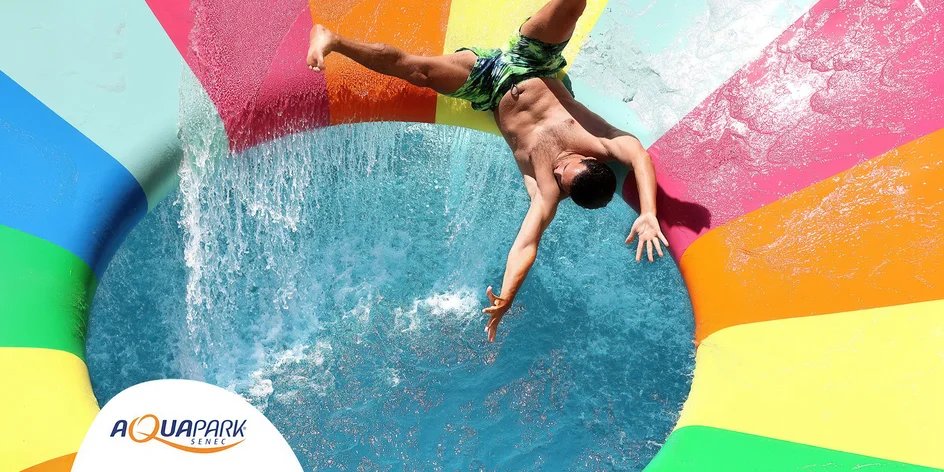 Aquapark Senec: celodenní vstup, 100 Kč v kreditech zpět
