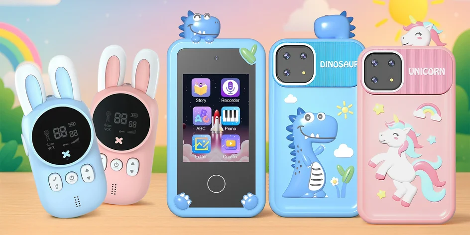 Smartphone na hraní a vysílačky pro děti