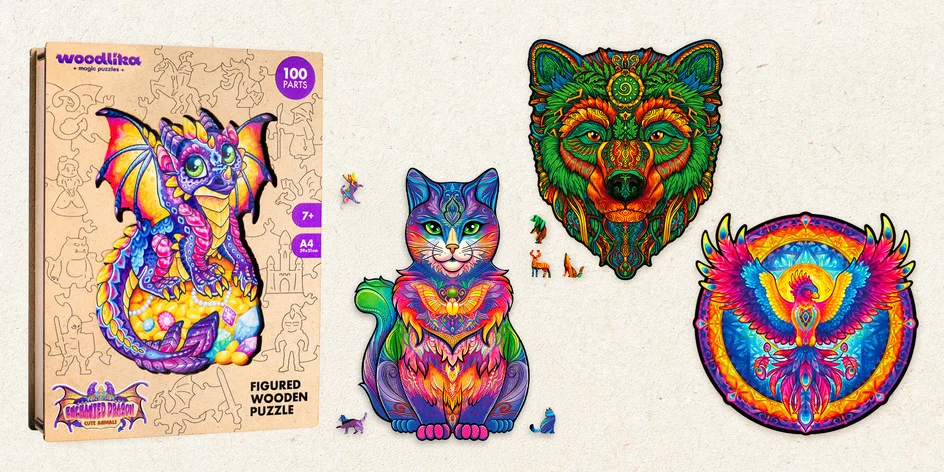 Dřevěné puzzle české výroby: 100–350 unikátních dílků