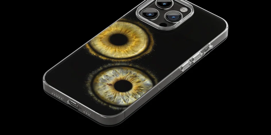 Fotografie duhovky na kryt telefonu pro 1 či 2 osoby