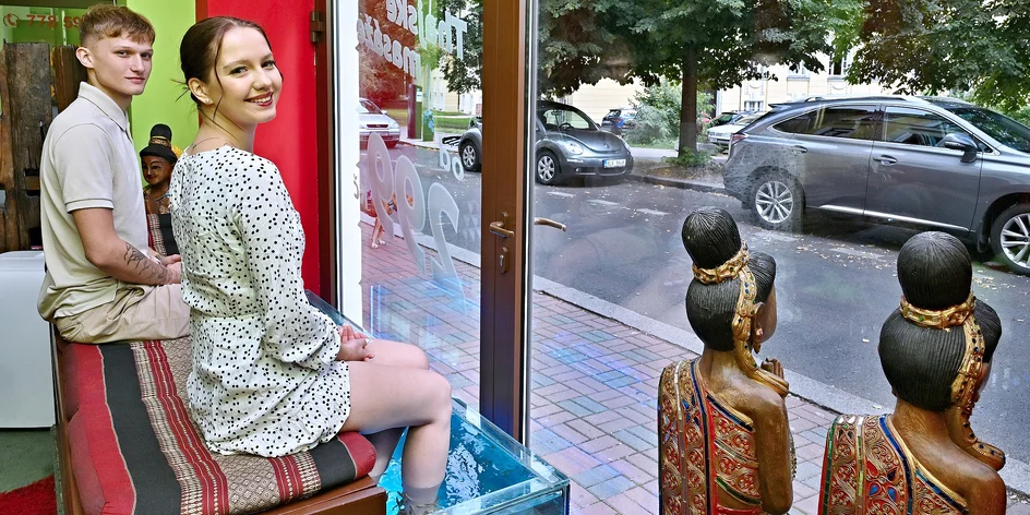 Příjemný relax ve společnosti rybek Garra Rufa
