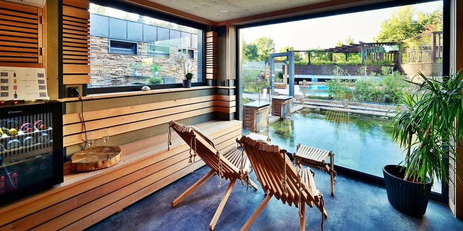 Privátní wellness s výhledem do zahrady: 120 min.