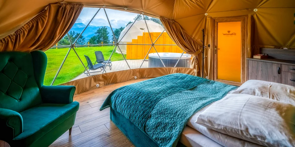 Luxusní kupole u Zakopaného s vířivkou i snídaní