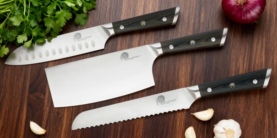Kuchyňské nože japonského typu z německé oceli
