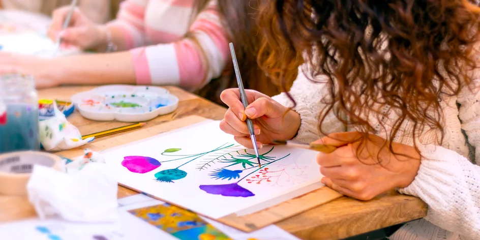 Relaxační kurz malování akvarelem: 1-2 osoby