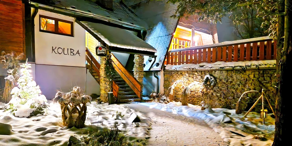 Relax v beskydské kolibě s jídlem i wellness