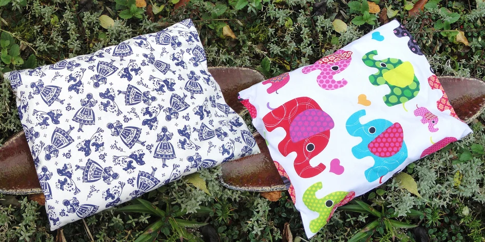 Pohankové polštářky: květinové i zvířátkové motivy
