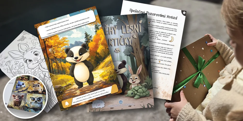 Interaktivní dětská kniha Příběhy Lesní Partičky