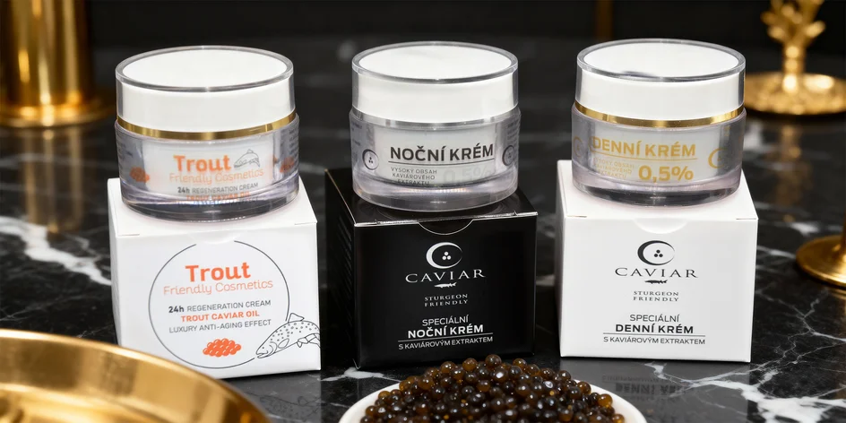 Regenerační, denní i noční krém s kaviárem