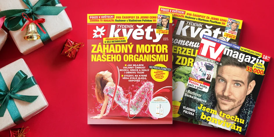 Roční i půlroční předplatné časopisu Týdeník Květy