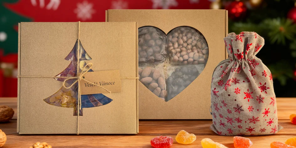 Ořechové balíčky: mandle, kešu, arašídy i kokos