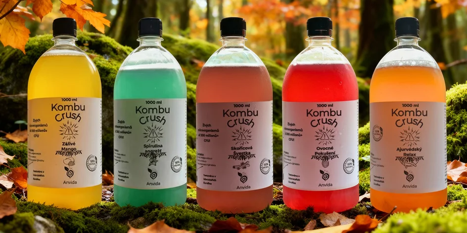 KombuCrush: 100% přírodní fermentované nápoje z ČR