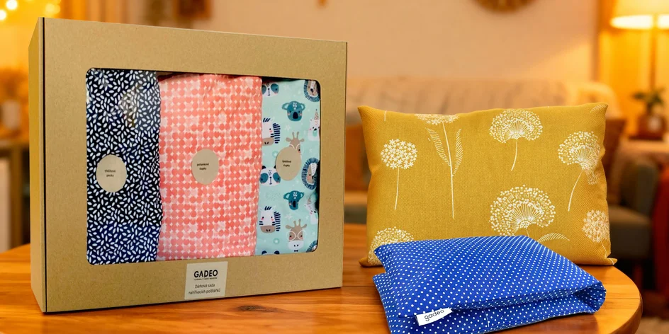 Nahřívací polštářky: náplň z pecek, špaldy i pohanky