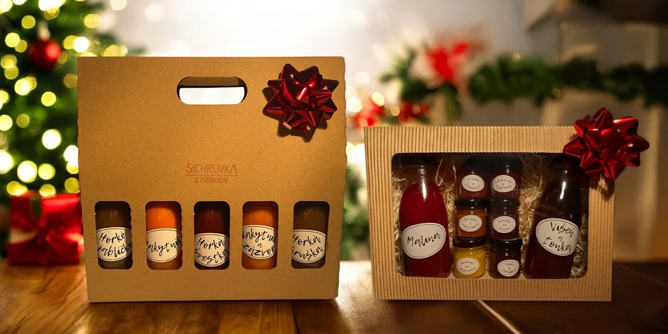 Dárkové balíčky českých sirupů a pečených čajů