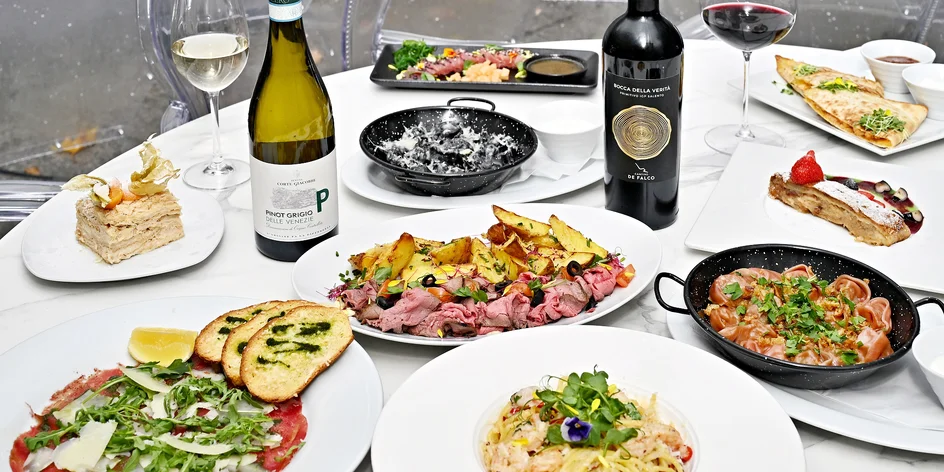 Tříchodové menu pro dva v iglú u Slovanského domu