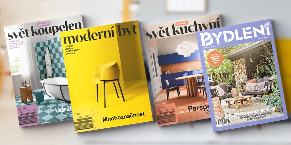 Roční předplatné časopisů o bydlení v tištěné i el. verzi
