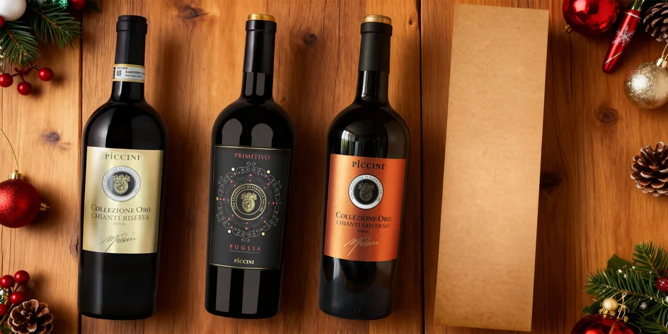 Zlatá kolekce italských vín v dárkovém balení