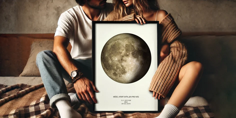 Hvězdná mapa či fáze měsíce vašeho životního okamžiku