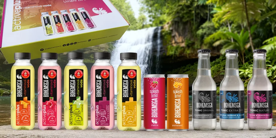 České limonády a přírodní toniky Bohemsca i dárková balení