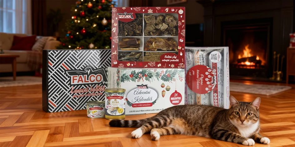 Vánoční balíčky pochoutek pro mazlíčky
