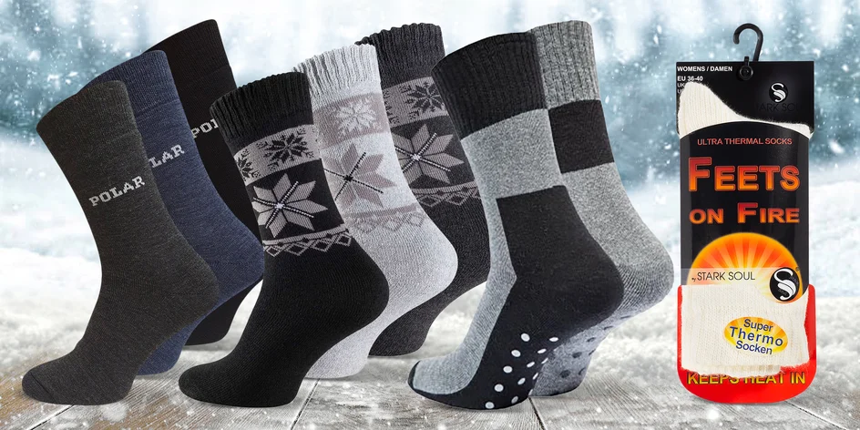 Ponožky pro pány a dámy: termo, odolné i vlněné
