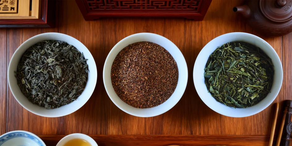 Sypané čaje: Gunpowder, Rooibos i Sencha China