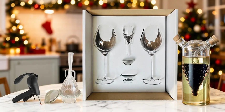 Kvalitní sklo na kávu i víno: šálky, sklenky či dekantér