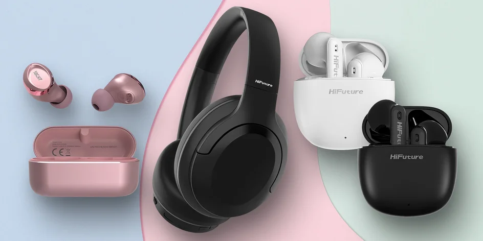 Bezdrátová sluchátka HiFuture: do uší i přes hlavu