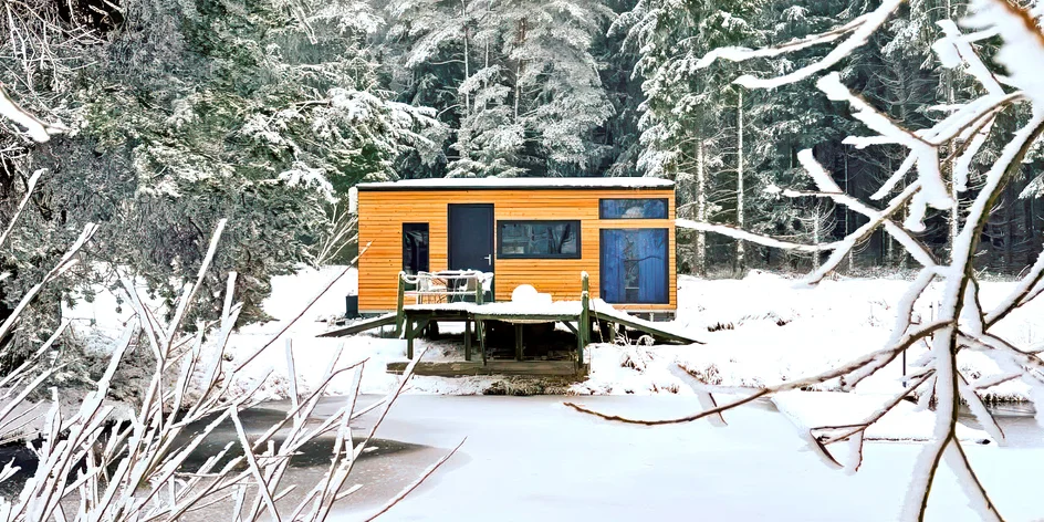 Tiny House Česílko nedaleko Lipna: sauna i terasa