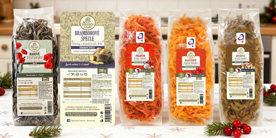 Balíčky těstovin: sladké, bylinkové i špecle