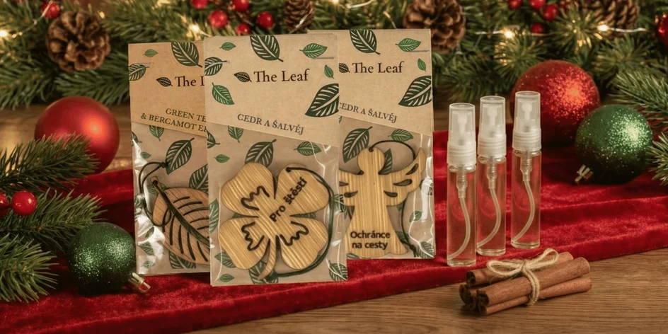 České vůně do auta: čtyřlístek a další tvary z lipového dřeva