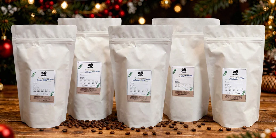 Zrnkové i středně mleté kávy Grain, 200–500 g